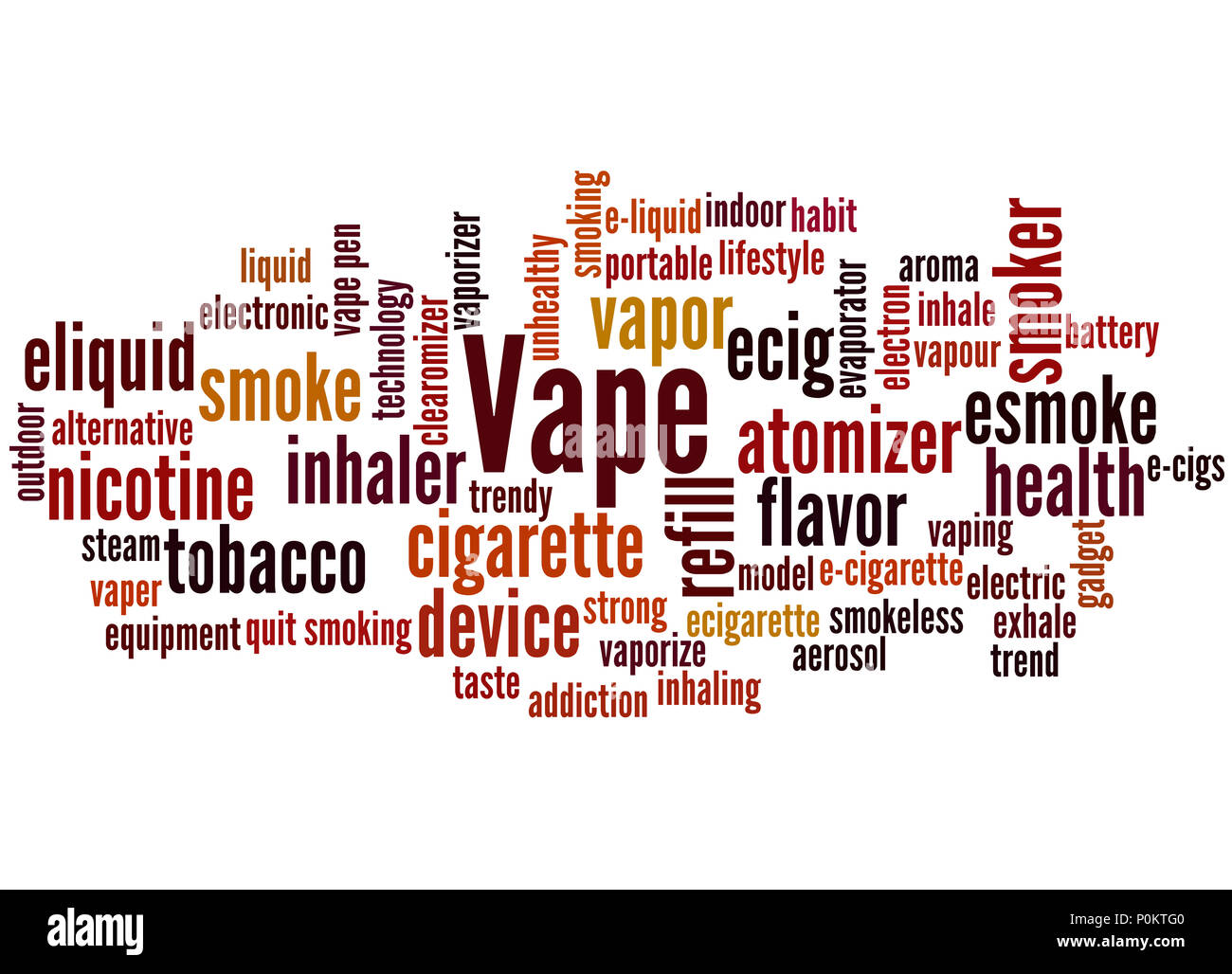Vape, word cloud concept on white background Stock Photo Alamy