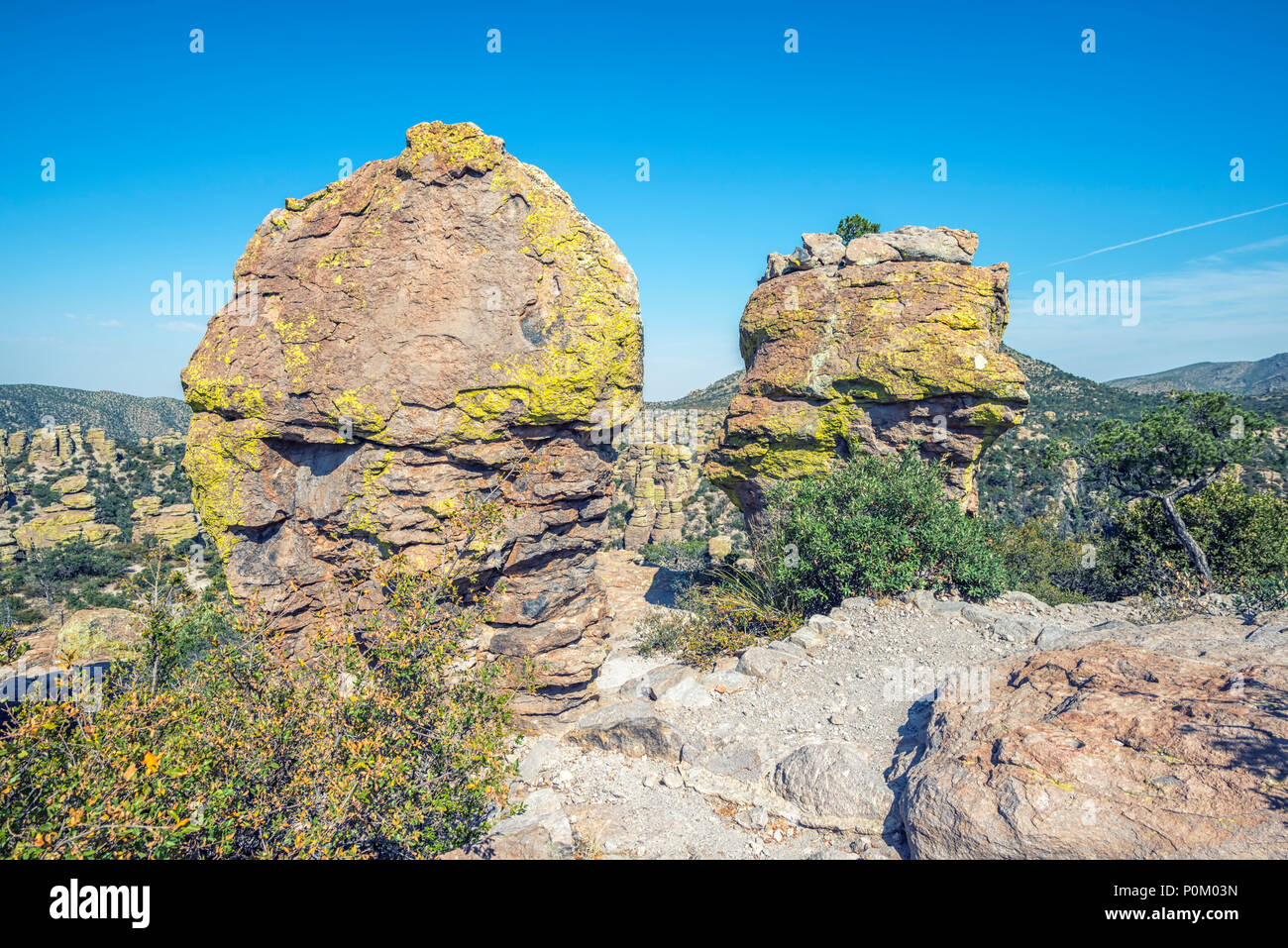 View from Massai Point. Chiricahua National Monument, Willcox, Arizona. Stock Photo