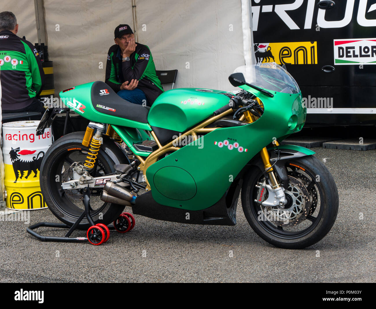 Moto Paton, lightweight motorcycle from Italy,Isle of Man TT road race,  mountain course, 2018 Stock Photo - Alamy