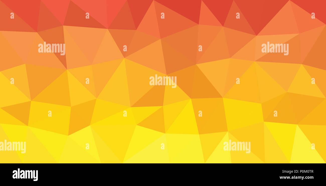 Yellow Orange, low poly vector gradient texture. Colorful polygonal ...