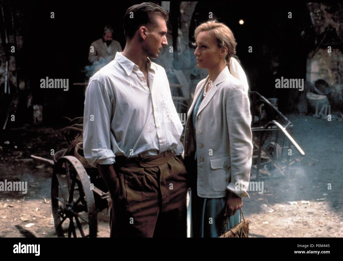 Original Film Title: THE ENGLISH PATIENT.  English Title: THE ENGLISH PATIENT.  Film Director: ANTHONY MINGHELLA.  Year: 1996.  Stars: KRISTIN SCOTT THOMAS; RALPH FIENNES. Copyright: Editorial inside use only. This is a publicly distributed handout. Access rights only, no license of copyright provided. Mandatory authorization to Visual Icon (www.visual-icon.com) is required for the reproduction of this image. Credit: MIRAMAX / Album Stock Photo