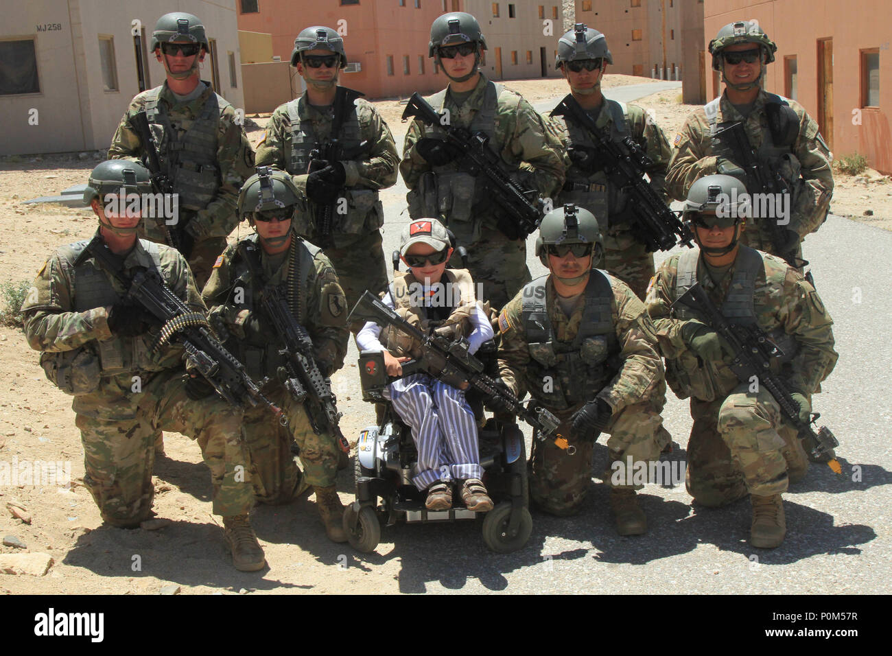The 11th Armored Cavalry Regiment Troopers pose with their honorary ...