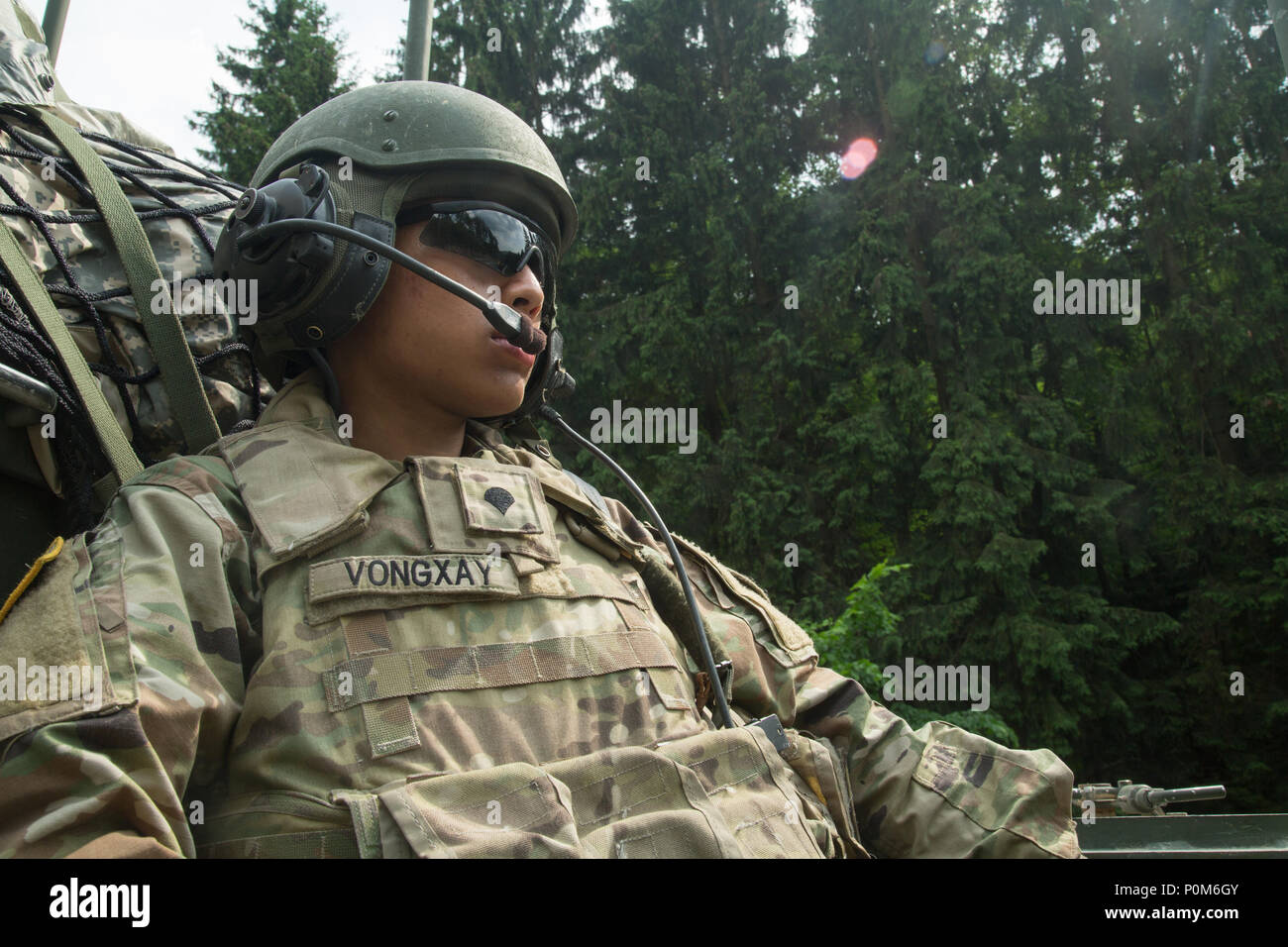 U.S. Army Spc. Devin Vongxay, a signal support systems specialist
