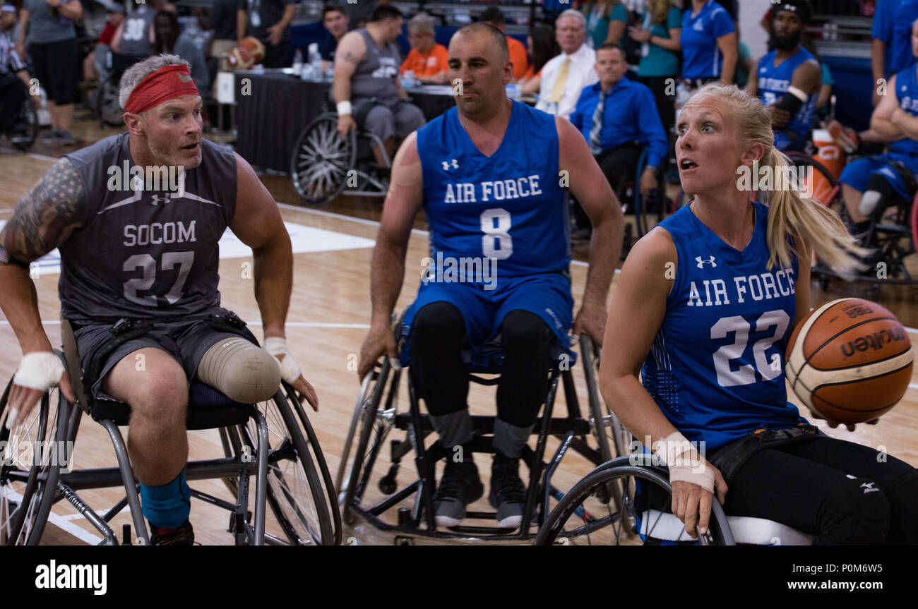 Veteran Kristen Morris Of Team Air Force Looks For A Shot During A