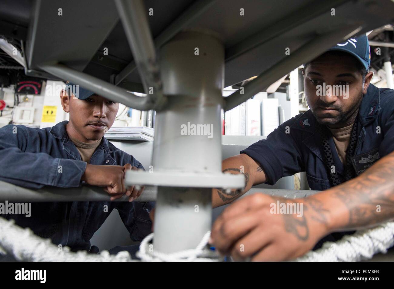 180601NKP9460018 MEDITERRANEAN SEA (June 1, 2018) Seaman Jose