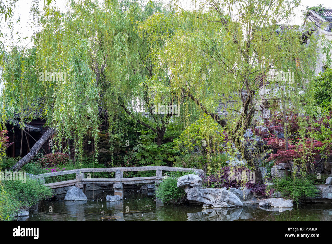 Yangzhou Jiangsu China A Traditional Chinese Garden Of The Ma