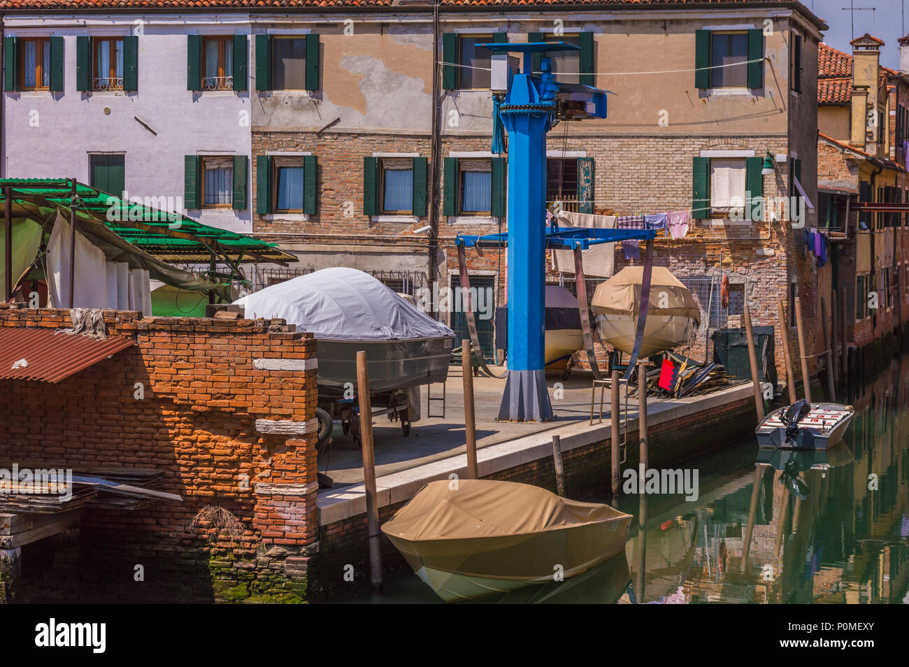Venice italy boat motorboat hi-res stock photography and images - Alamy