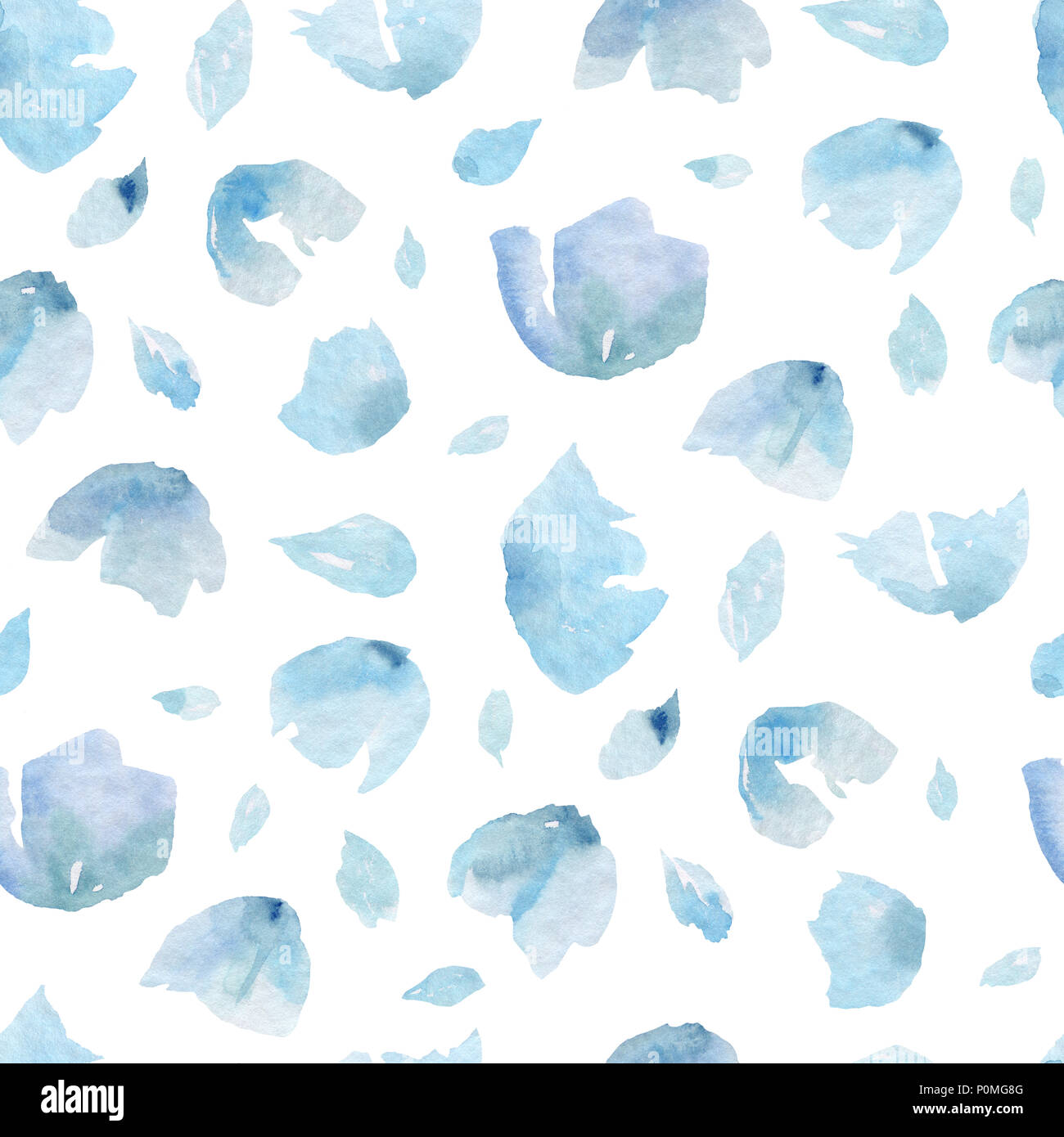 Hand Drawn seamless pattern of Abstract Flowers Stock Photo - Alamy