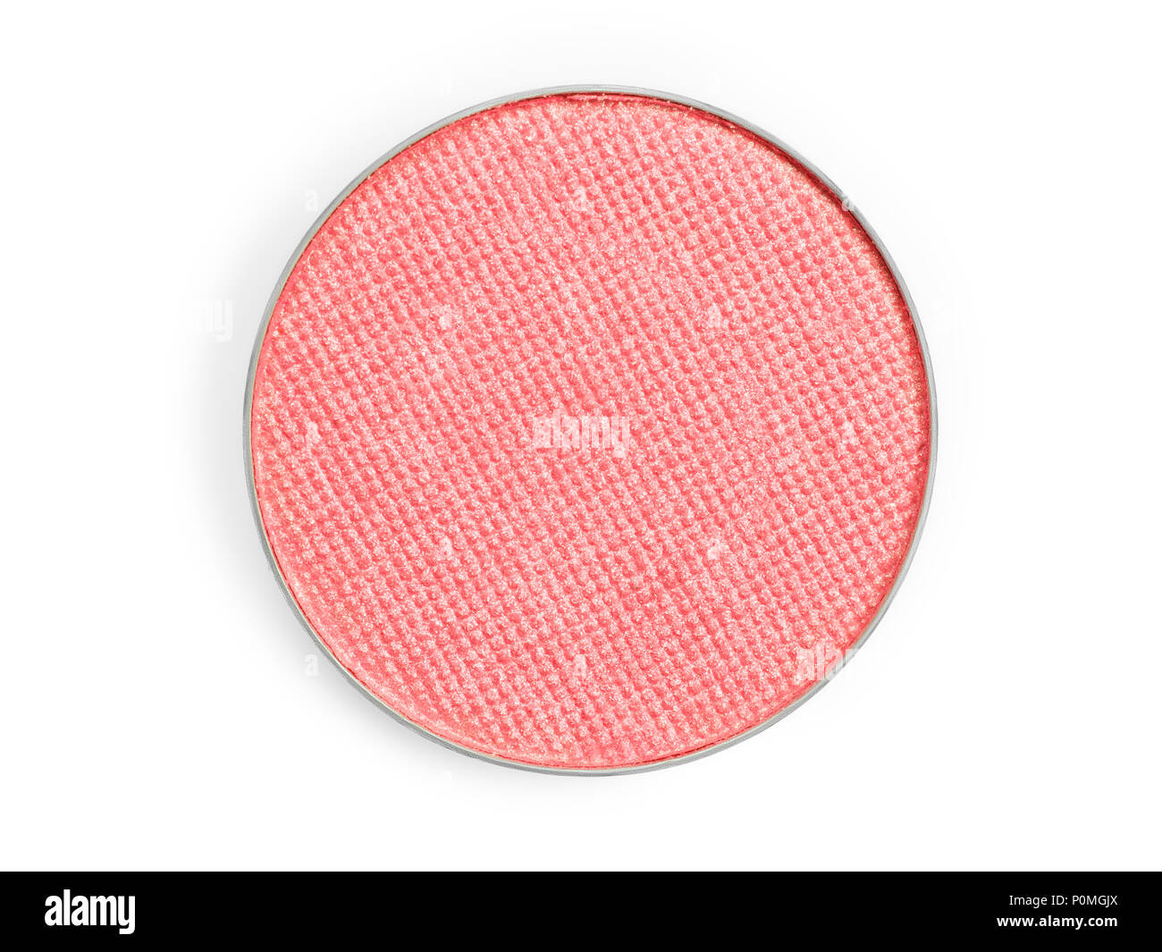Red eyes shadow palette close up. Isolated on white, clipping path included Stock Photo