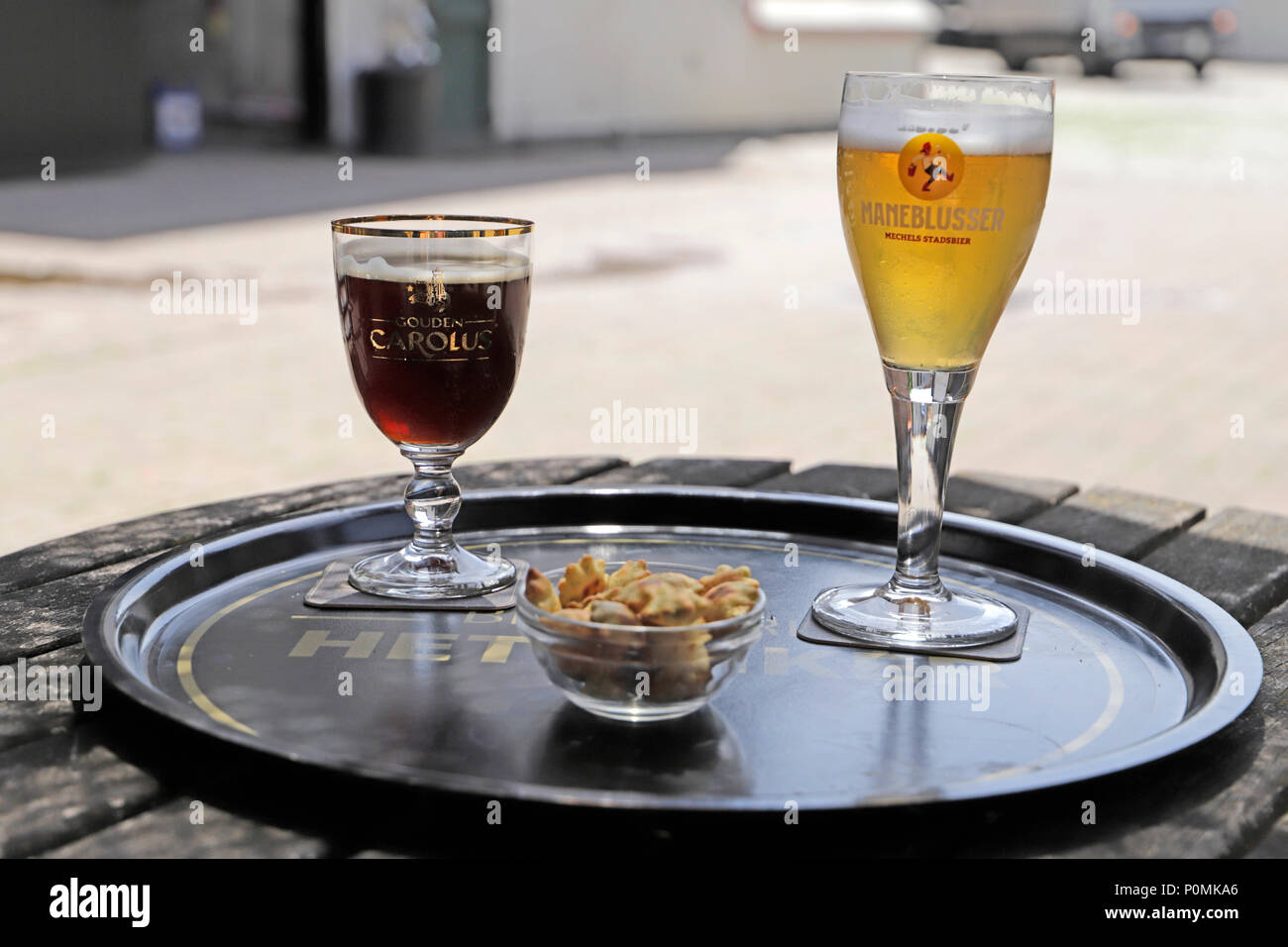 Belgium beers are famous and very tastful Stock Photo Alamy