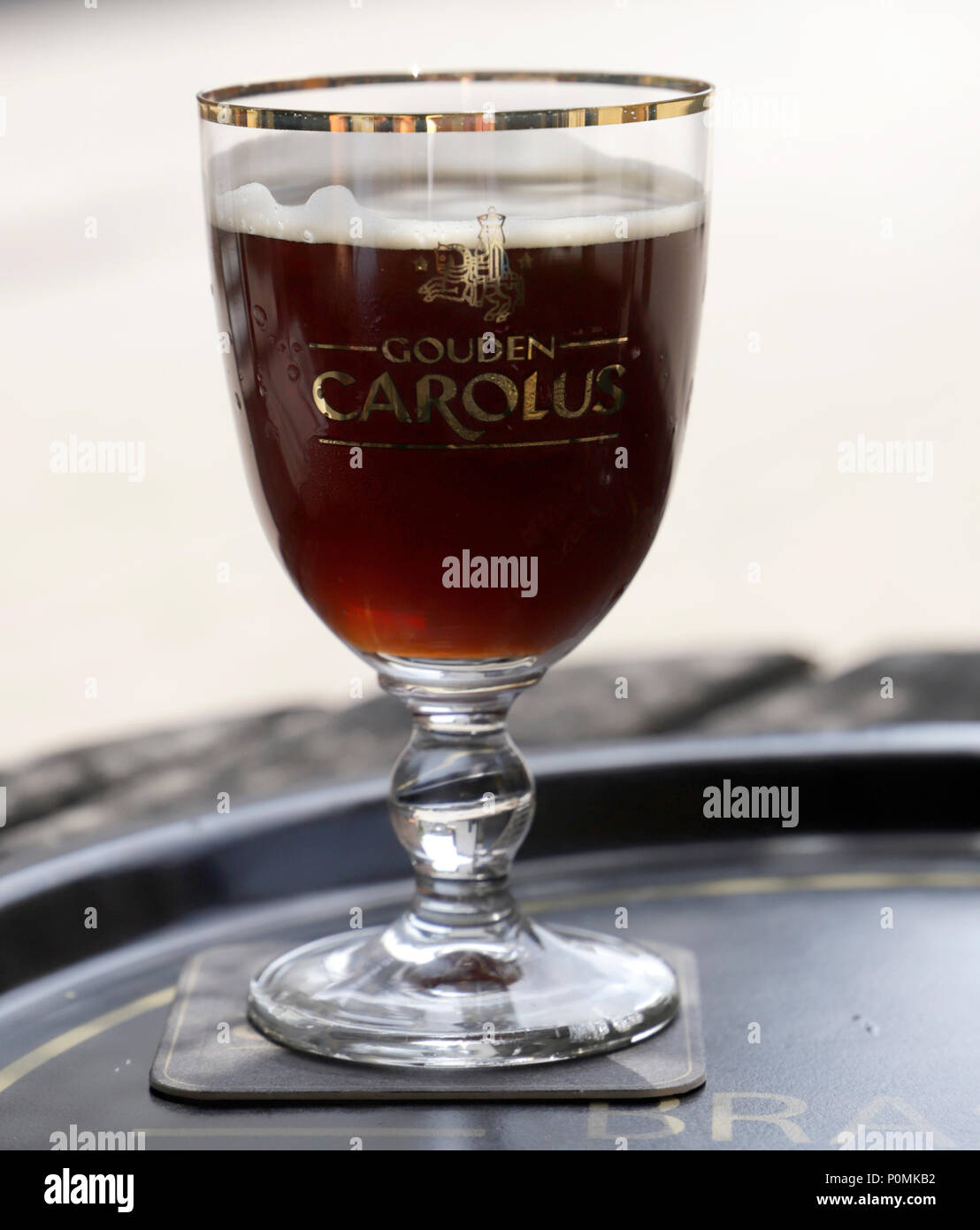 Belgium Beers Are Famous And Very Tastful Stock Photo - Alamy