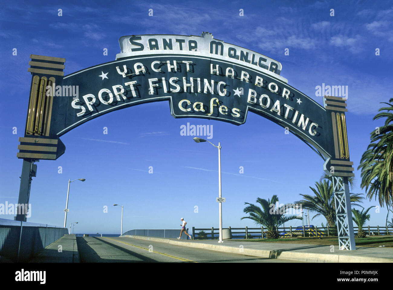 1996 HISTORICAL SANTA MONICA PIER SIGN LOS ANGELES CALIFORNIA USA Stock  Photo - Alamy