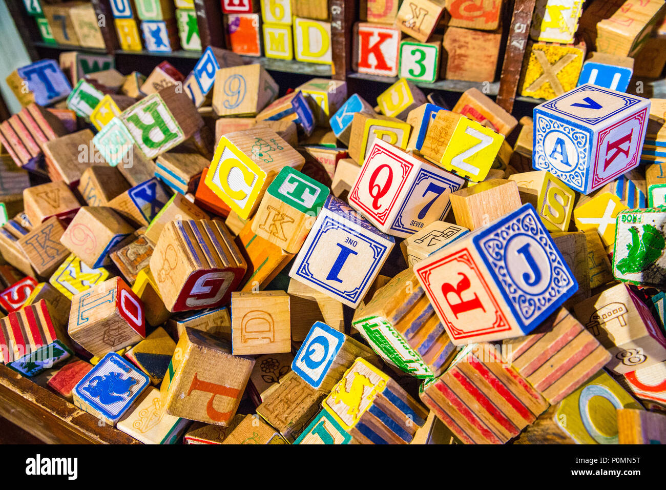 vintage alphabet blocks