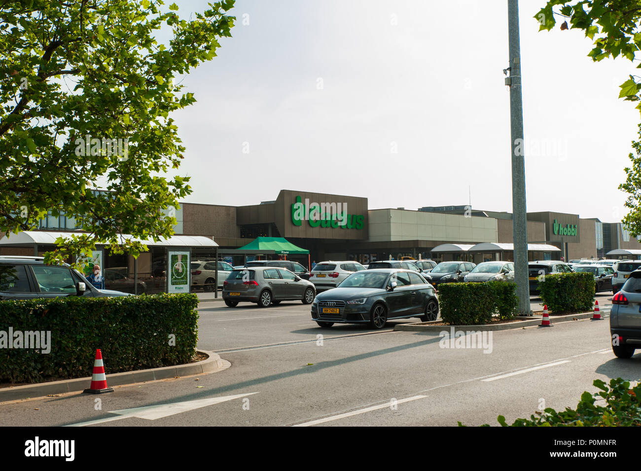 Cactus Supermarket. One of the biggest supermarkets of Luxembourg. Stock Photo