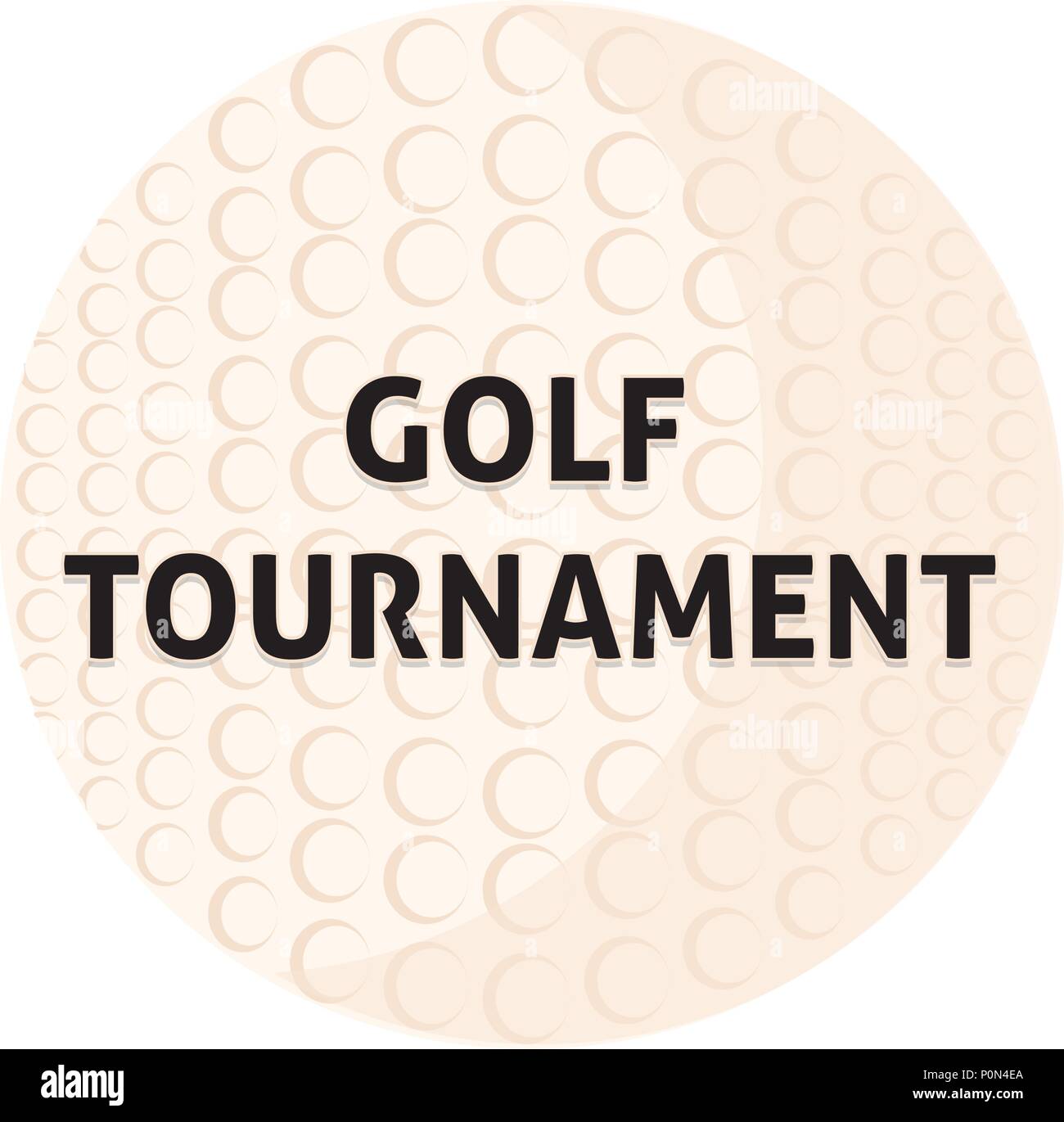 Golf Tournament label Stock Vector