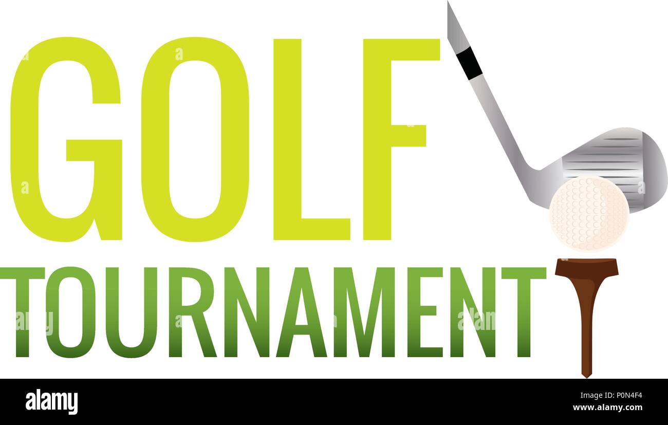 Golf Tournament label Stock Vector