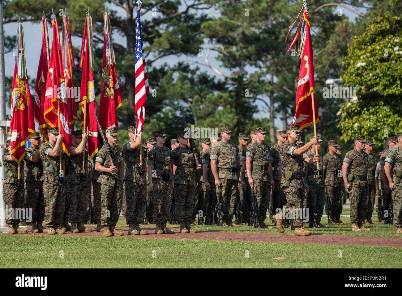 U.S. Marine Corps Sgt. Maj. Rene Salinas, sergeant major of II Marine ...