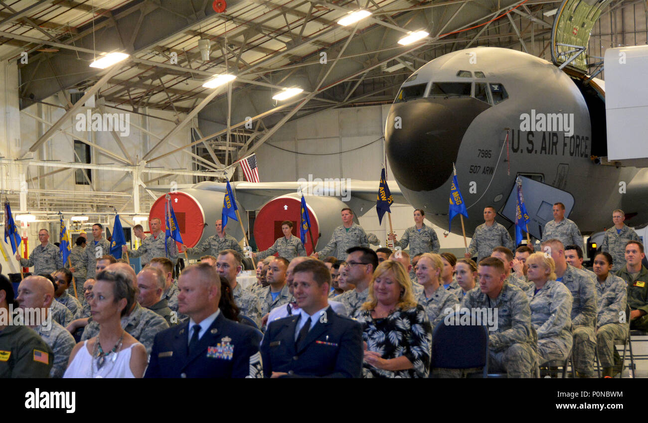 Airmen of the 507th Air Refueling Wing attended a change of command ...