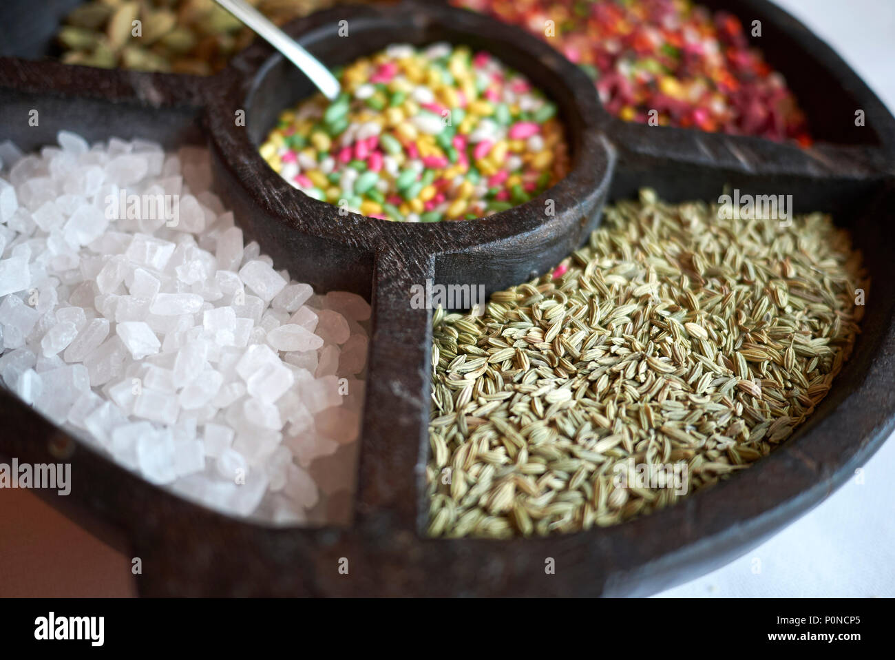 Mukhwas and Savouries (MOUTH FRESHENERS) Stock Photo