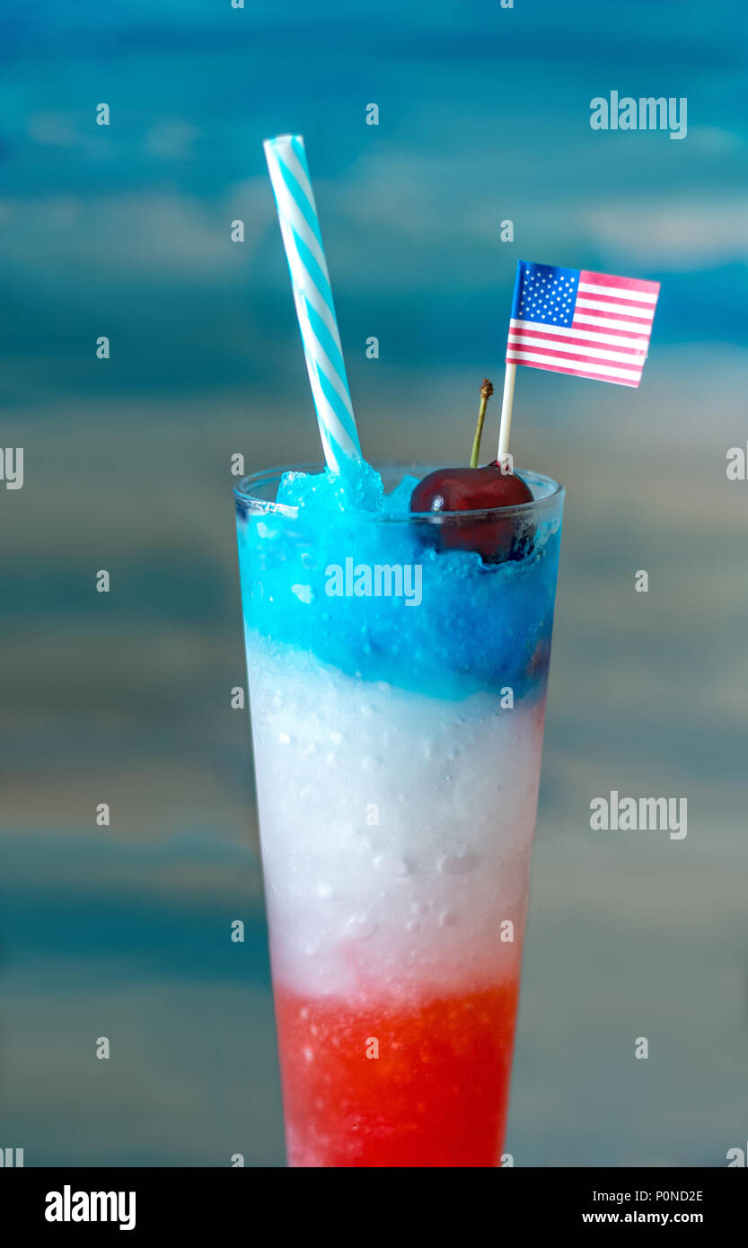a patriotic drink for your summertime party made with spiked vodka