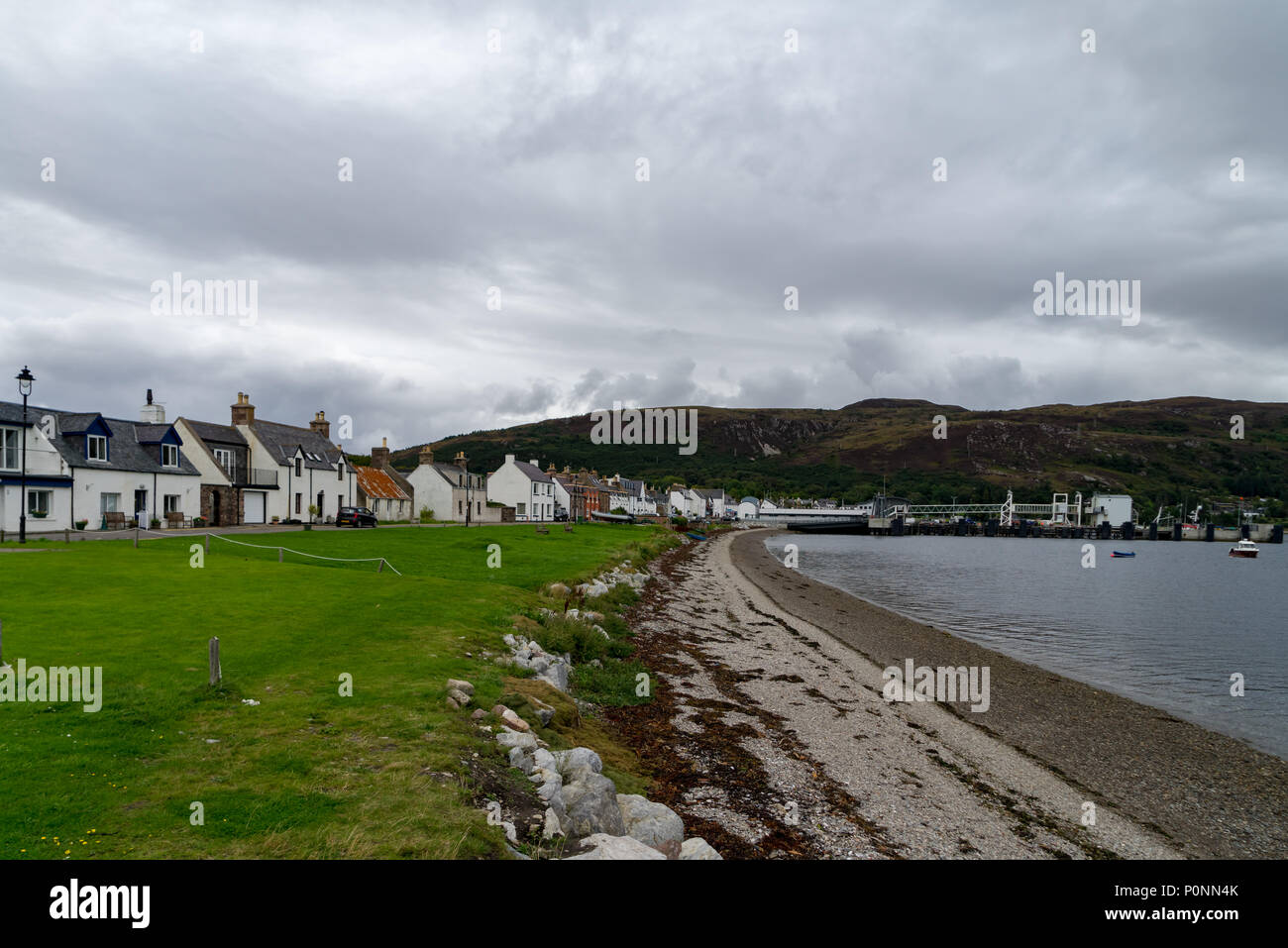 Town of Ullapool in northern Scotland, UK. Stock Photo