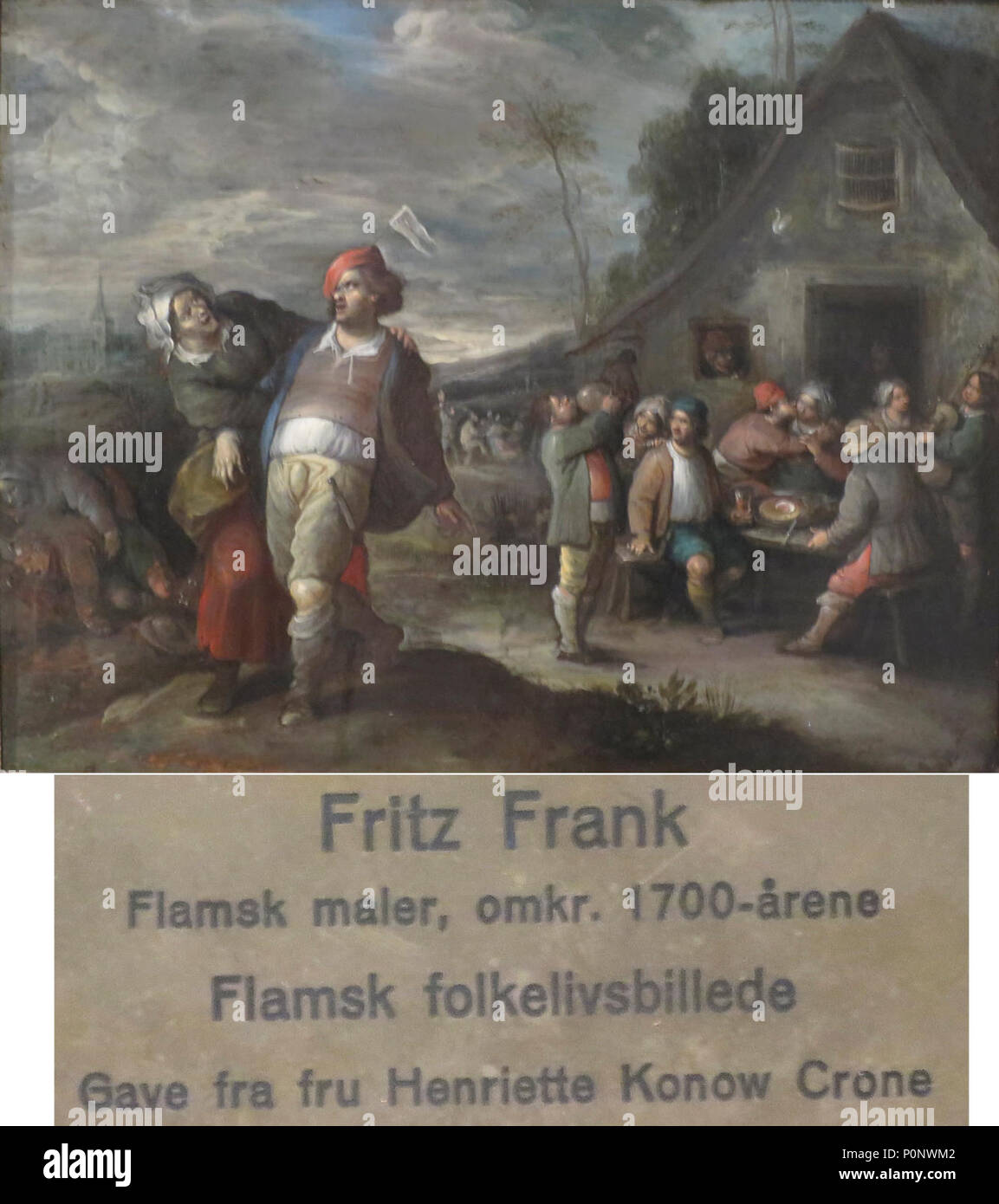 'Flemish Folk Festival' by Fritz Frank, c. 1700 Stock Photo