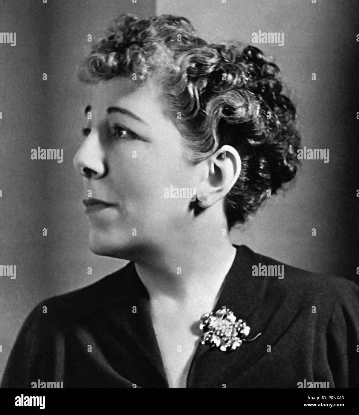 EDNA FERBER (1885-1968) American novelist and playwright. Stock Photo