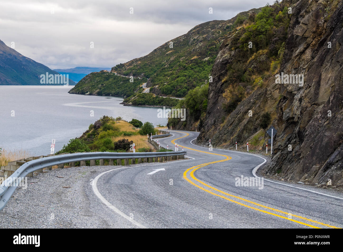 Devil's Staircase Lookout, Queenstown, New Zealand Stock Photo Alamy
