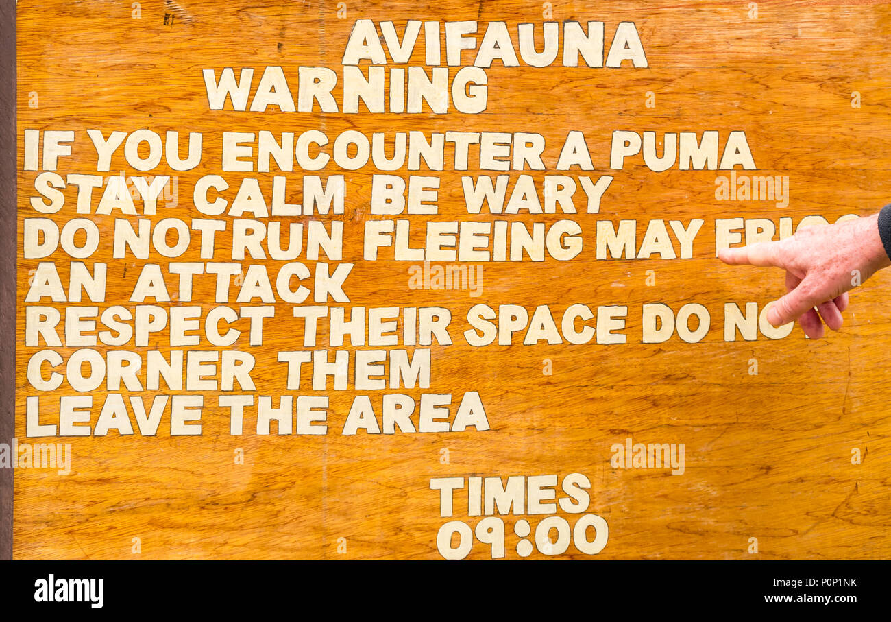 Puma warning hi-res stock photography and images - Alamy