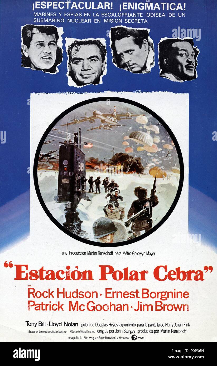 Original Film Title Ice Station Zebra English Title Ice Station Zebra Film Director John Sturges Year 1968 Credit M G M Filmways Album Stock Photo Alamy