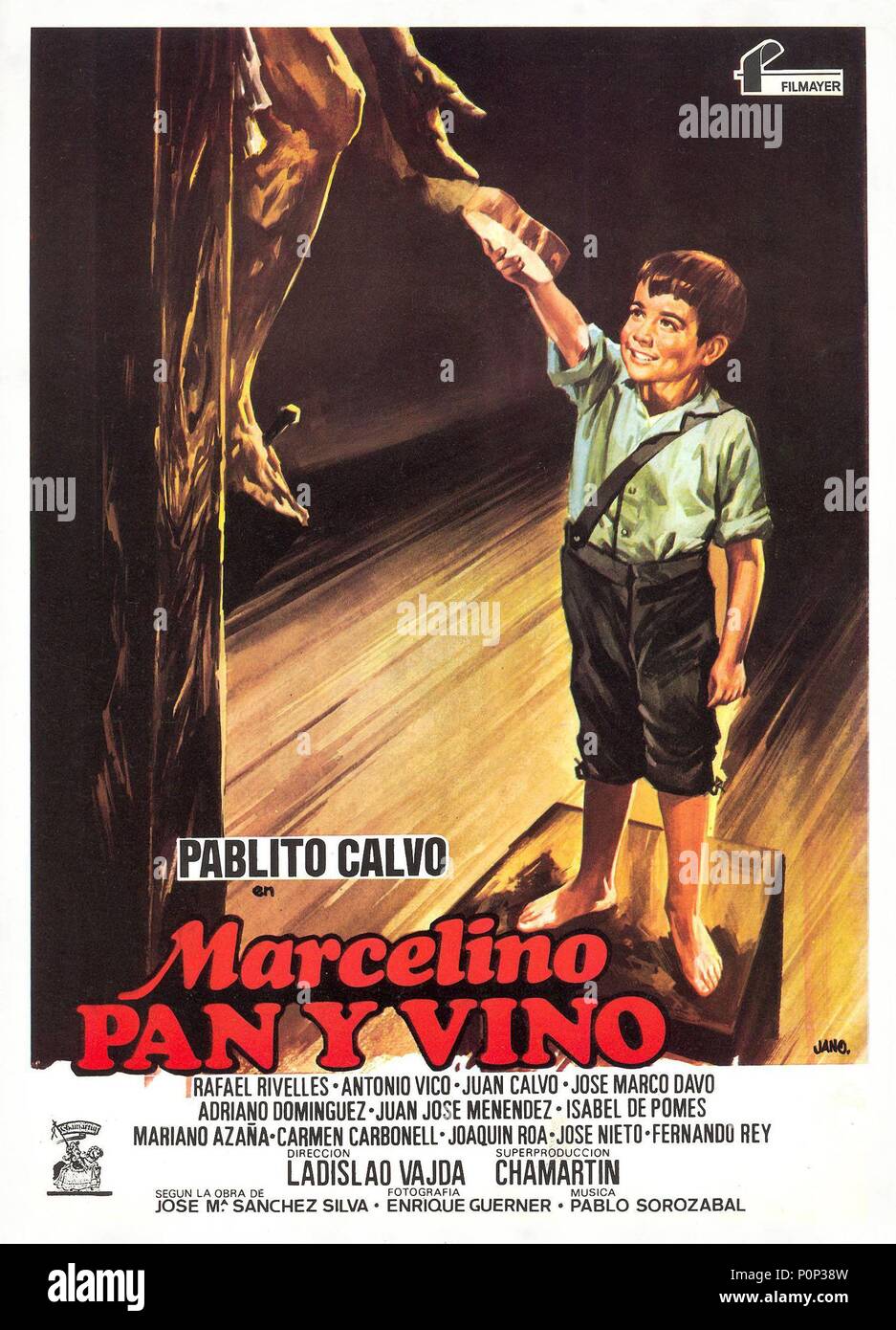Original Film Title: MARCELINO PAN Y VINO. English Title: THE MIRACLE OF  MARCELINO. Film Director: LADISLAO VAJDA. Year: 1955. Credit: CHAMARTIN  PRODUCCIONES Y DISTRIBUCION / Album Stock Photo - Alamy