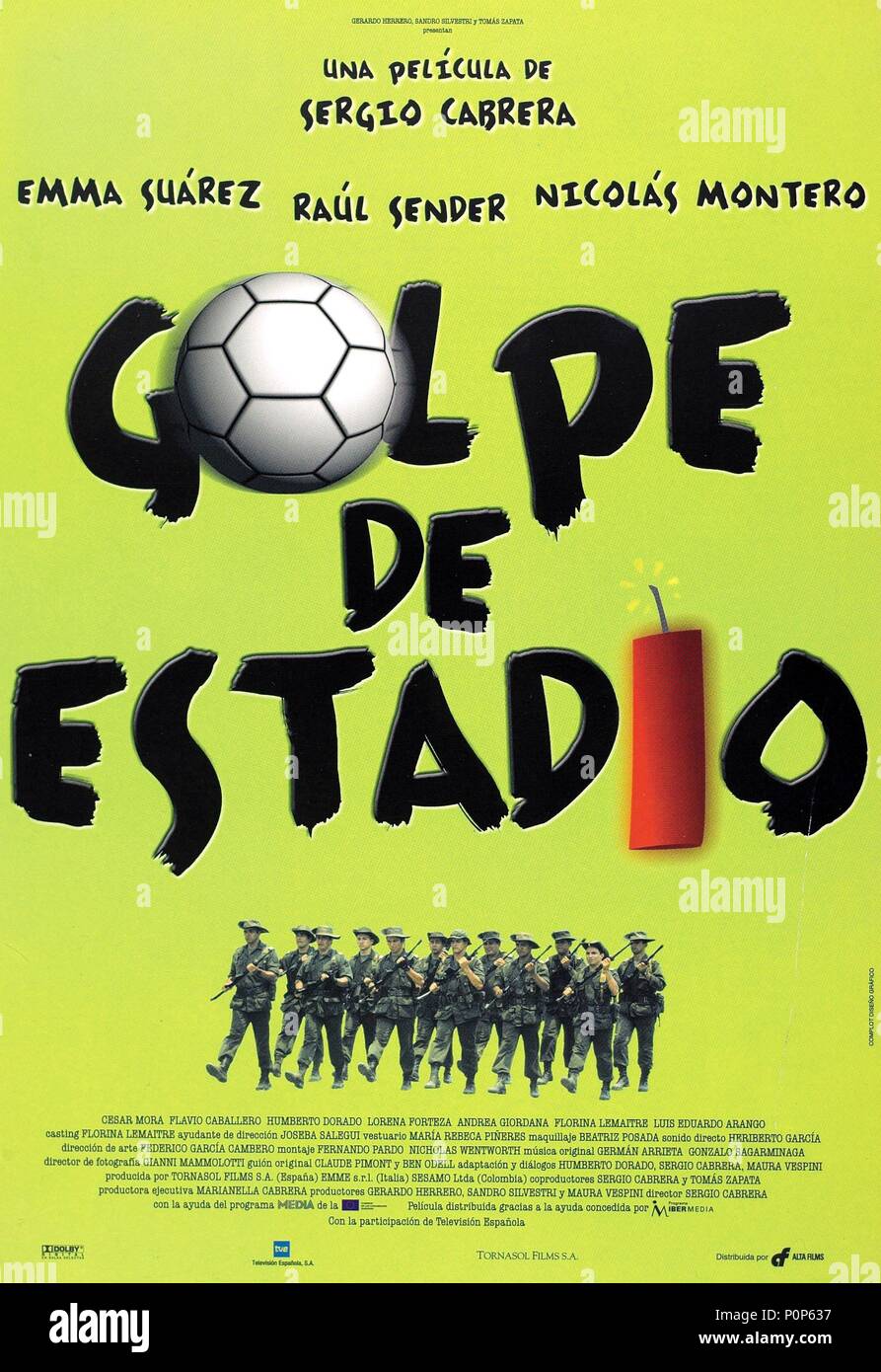 Original Film Title: GOLPE DE ESTADIO.  English Title: TIME OUT.  Film Director: SERGIO CABRERA.  Year: 1998. Credit: ALTA FILMS / Album Stock Photo