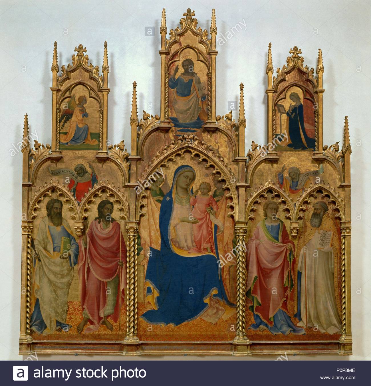 Painted 1410 Tempera on wood,274 x 259 cm Inv.468. Author: Lorenzo Monaco (c. 1370-c. 1423). Location: Galleria dell'Accademia, Florence, Italy.