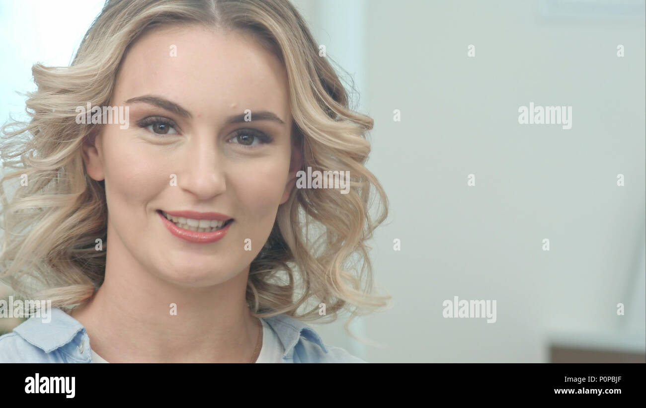 4k attractive happy young woman hi-res stock photography and images - Alamy