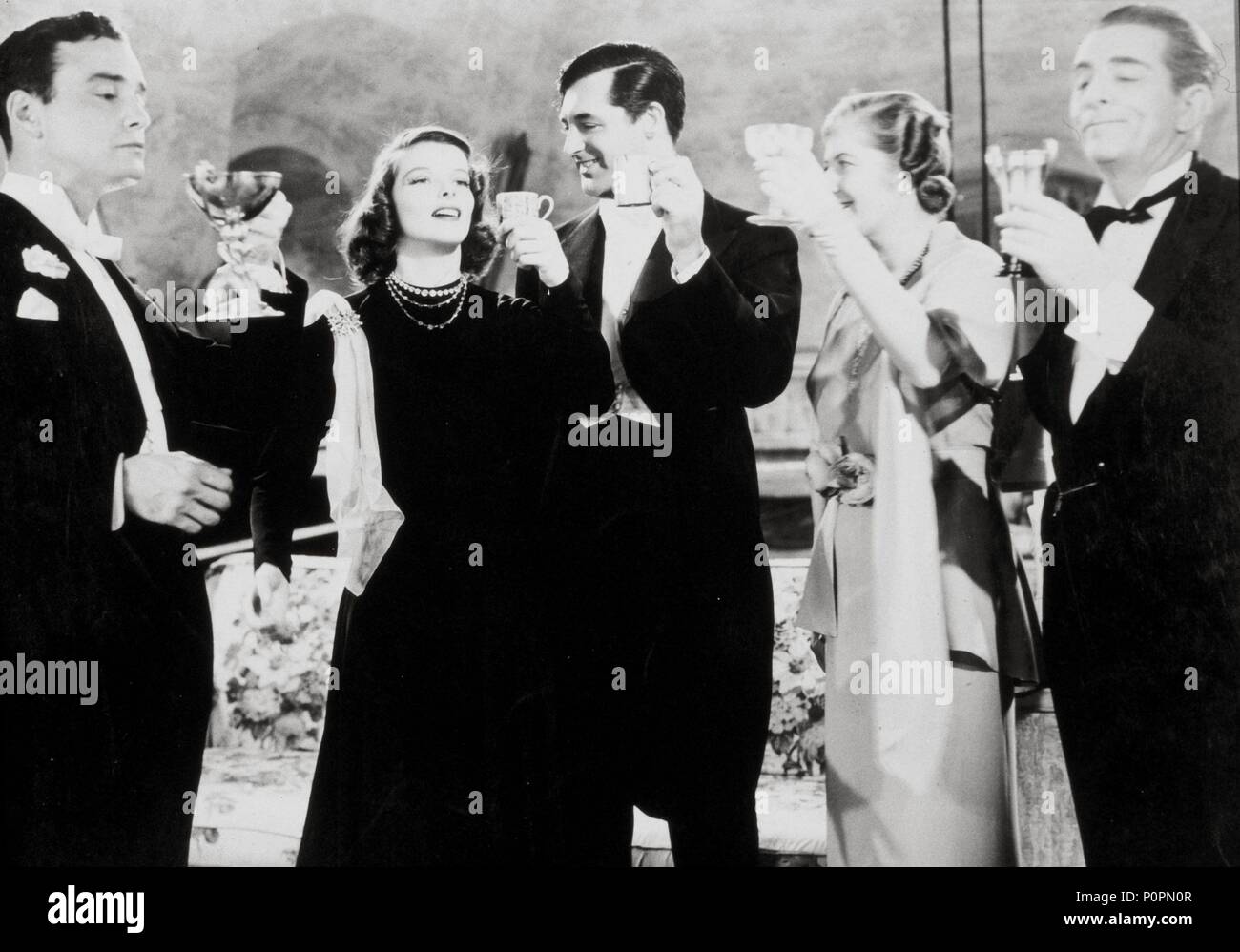 Original Film Title: HOLIDAY.  English Title: HOLIDAY.  Film Director: GEORGE CUKOR.  Year: 1938.  Stars: CARY GRANT; EDWARD EVERETT HORTON; KATHARINE HEPBURN; BINNIE BARNES; LEW AYRES. Credit: COLUMBIA PICTURES / Album Stock Photo
