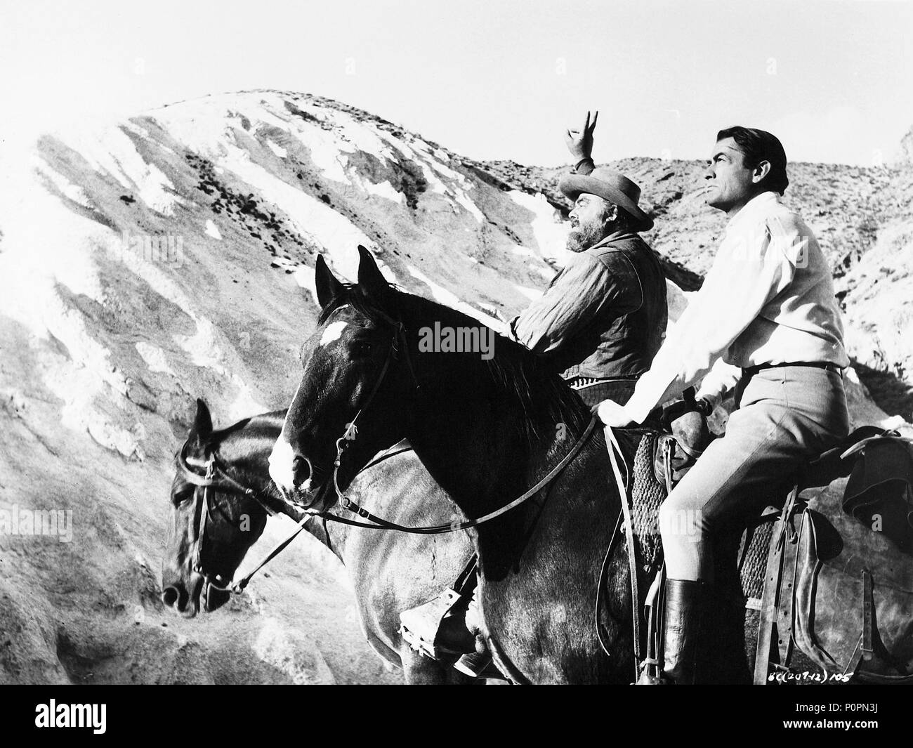 Original Film Title: THE BIG COUNTRY.  English Title: THE BIG COUNTRY.  Film Director: WILLIAM WYLER.  Year: 1958.  Stars: GREGORY PECK; BURL IVES. Credit: UNITED ARTISTS / Album Stock Photo
