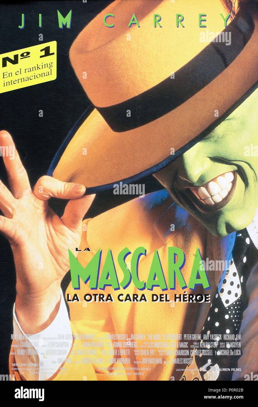 Original Film Title: THE MASK.  English Title: THE MASK.  Film Director: CHUCK RUSSELL.  Year: 1994. Credit: NEW LINE PRODUCTIONS / Album Stock Photo