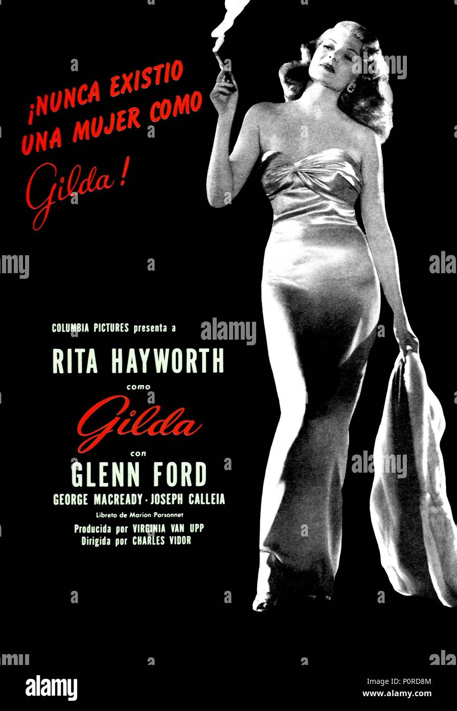 Original Film Title: GILDA.  English Title: GILDA.  Film Director: CHARLES VIDOR.  Year: 1946. Credit: COLUMBIA PICTURES / Album Stock Photo