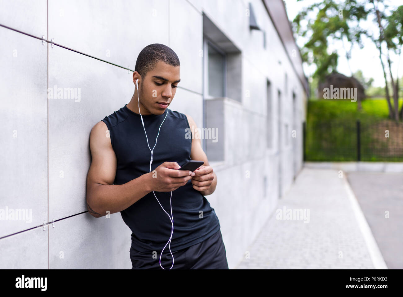 African american sportsman using hi-res stock photography and images ...