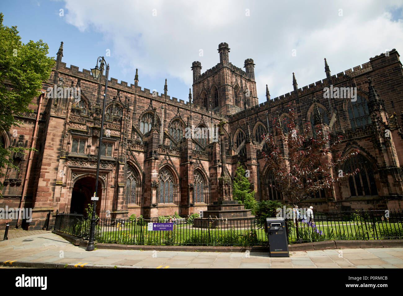 Chester Cathedral cathedral church of Christ and the Blessed Virgin Mary chester Cheshire England UK Stock Photo