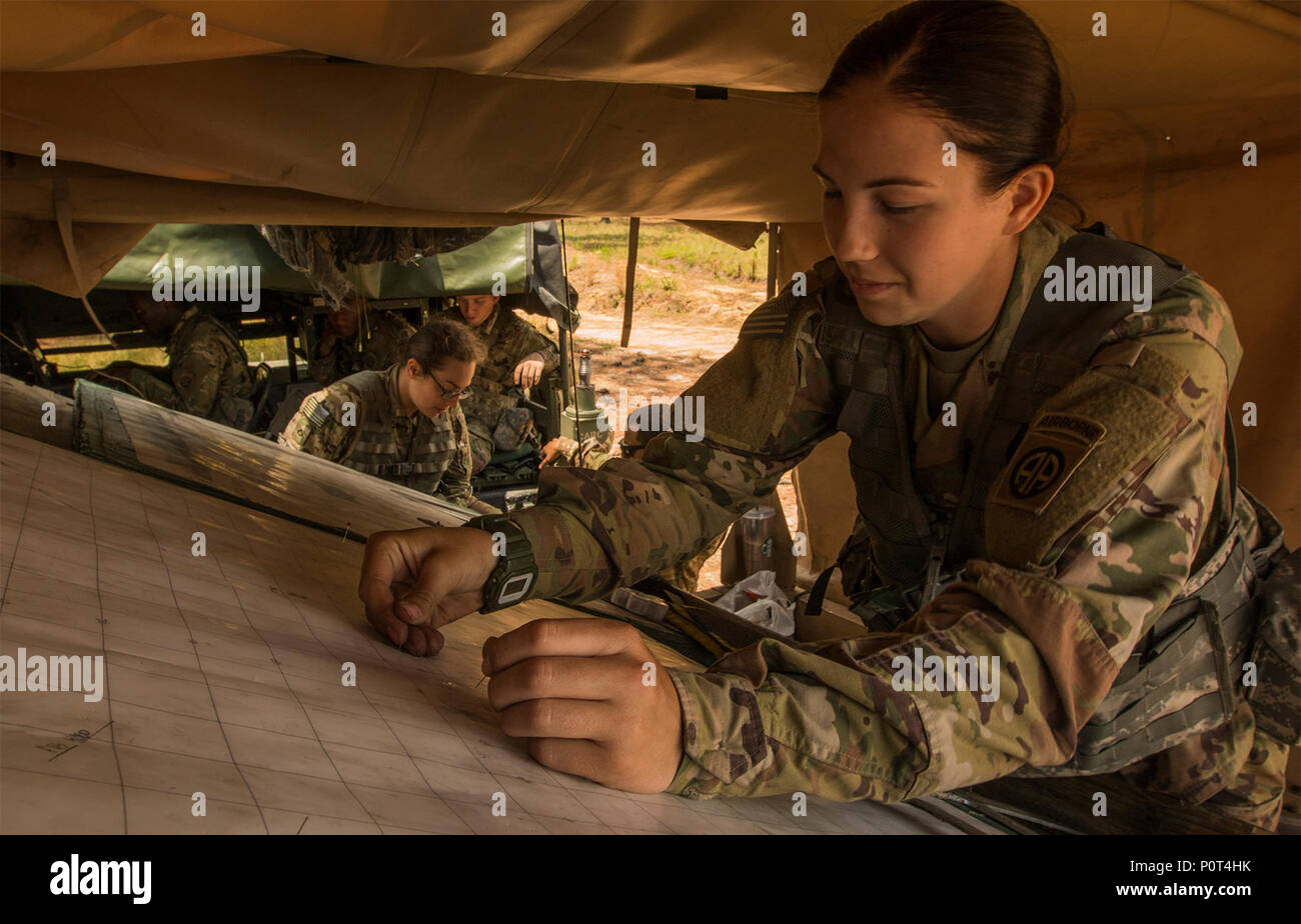 Pvt. Adaline Nelson, field artillery automated tactical data system