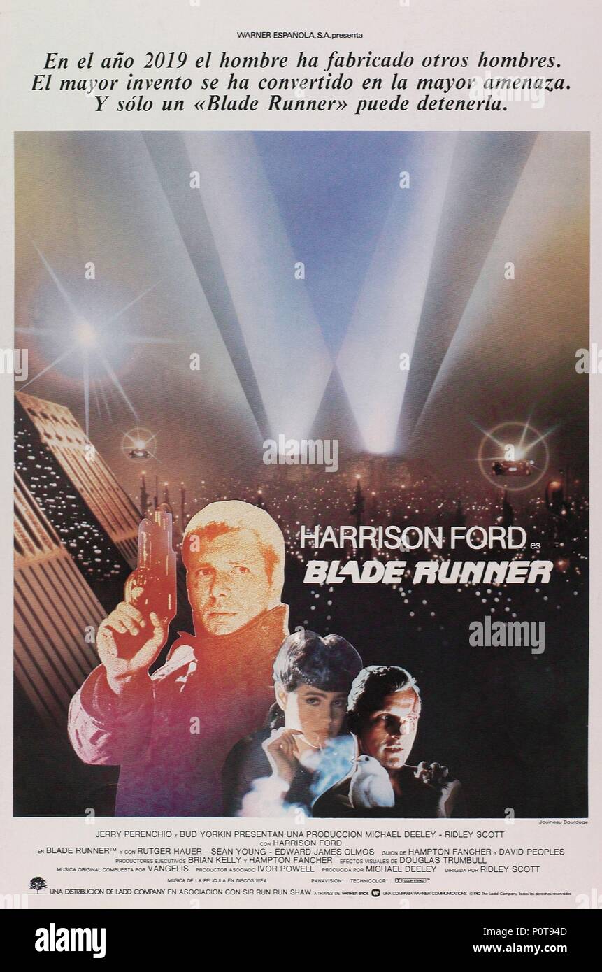 Original Film Title: BLADE RUNNER.  English Title: BLADE RUNNER.  Film Director: RIDLEY SCOTT.  Year: 1982. Credit: LADD COMPANY/WARNER BROS / Album Stock Photo