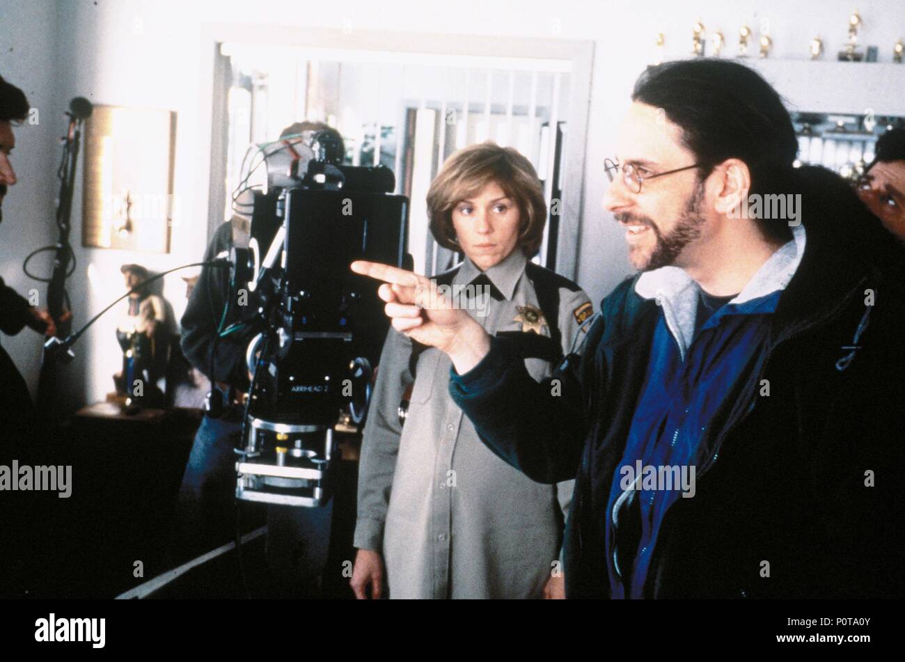 Original Film Title: FARGO.  English Title: FARGO.  Film Director: ETHAN COEN; JOEL COEN.  Year: 1996.  Stars: ETHAN COEN; FRANCES MCDORMAND. Credit: POLYGRAM / Album Stock Photo