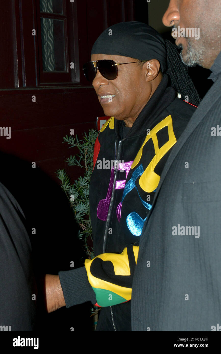 Stevie Wonder Arrives For His Birthday Party At The