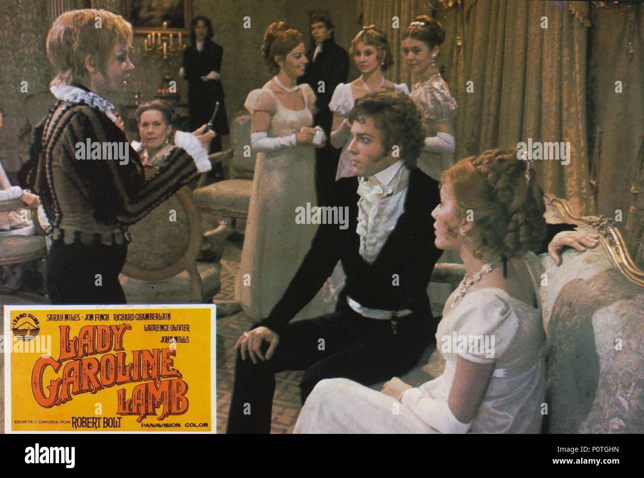 Original Film Title: LADY CAROLINE LAMB.  English Title: LADY CAROLINE LAMB.  Film Director: ROBERT BOLT.  Year: 1972.  Stars: GEORGE; RICHARD CHAMBERLAIN. Credit: ANGLO-EMI/MGM / Album Stock Photo