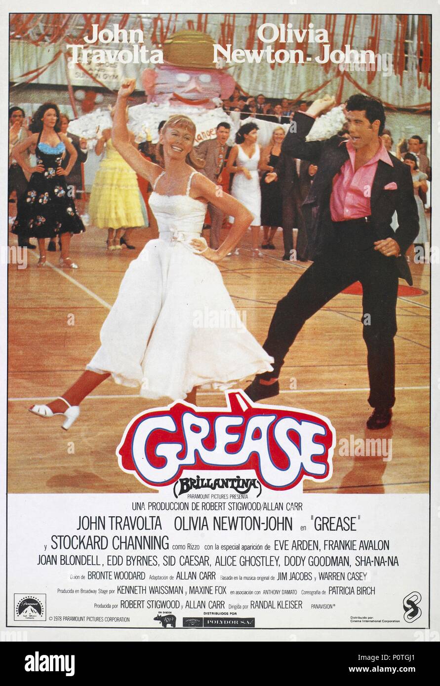 Original Film Title: GREASE.  English Title: GREASE.  Film Director: RANDAL KLEISER.  Year: 1978. Credit: PARAMOUNT PICTURES / Album Stock Photo