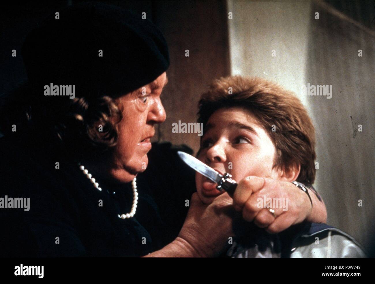 Original Film Title: THE GOONIES.  English Title: THE GOONIES.  Film Director: RICHARD DONNER.  Year: 1985.  Stars: ANNE RAMSEY; COREY FELDMAN. Credit: WARNER BROTHERS / Album Stock Photo