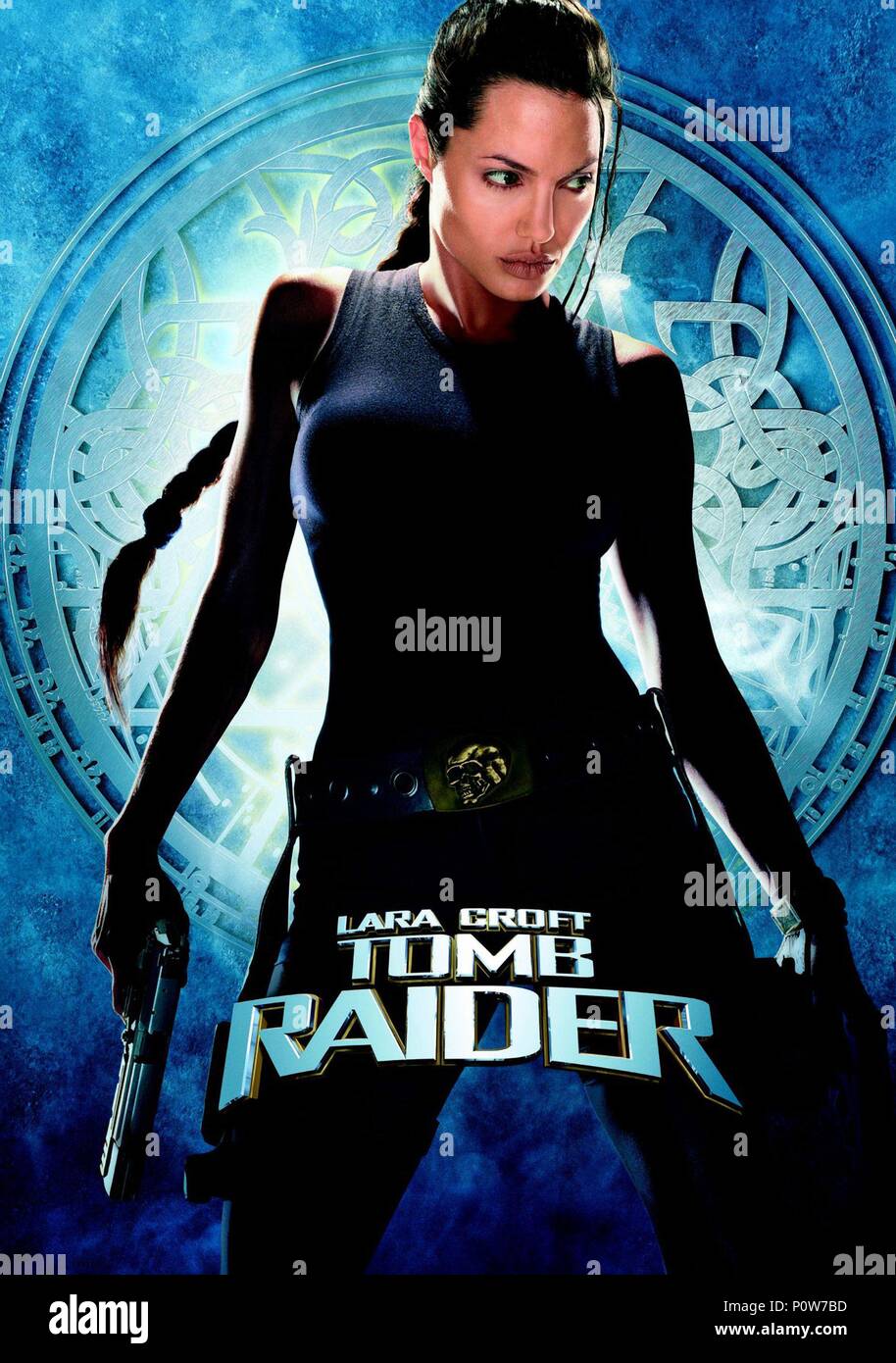 映画　ラフカット&レディダブド　ポスター Original Film Title: LARA CROFT: TOMB RAIDER. English Title