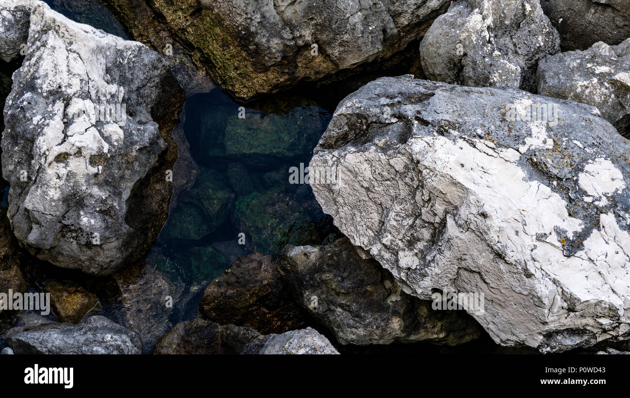 Calari Rocks Clear and crystalline sea with white rocks Stock Photo - Alamy