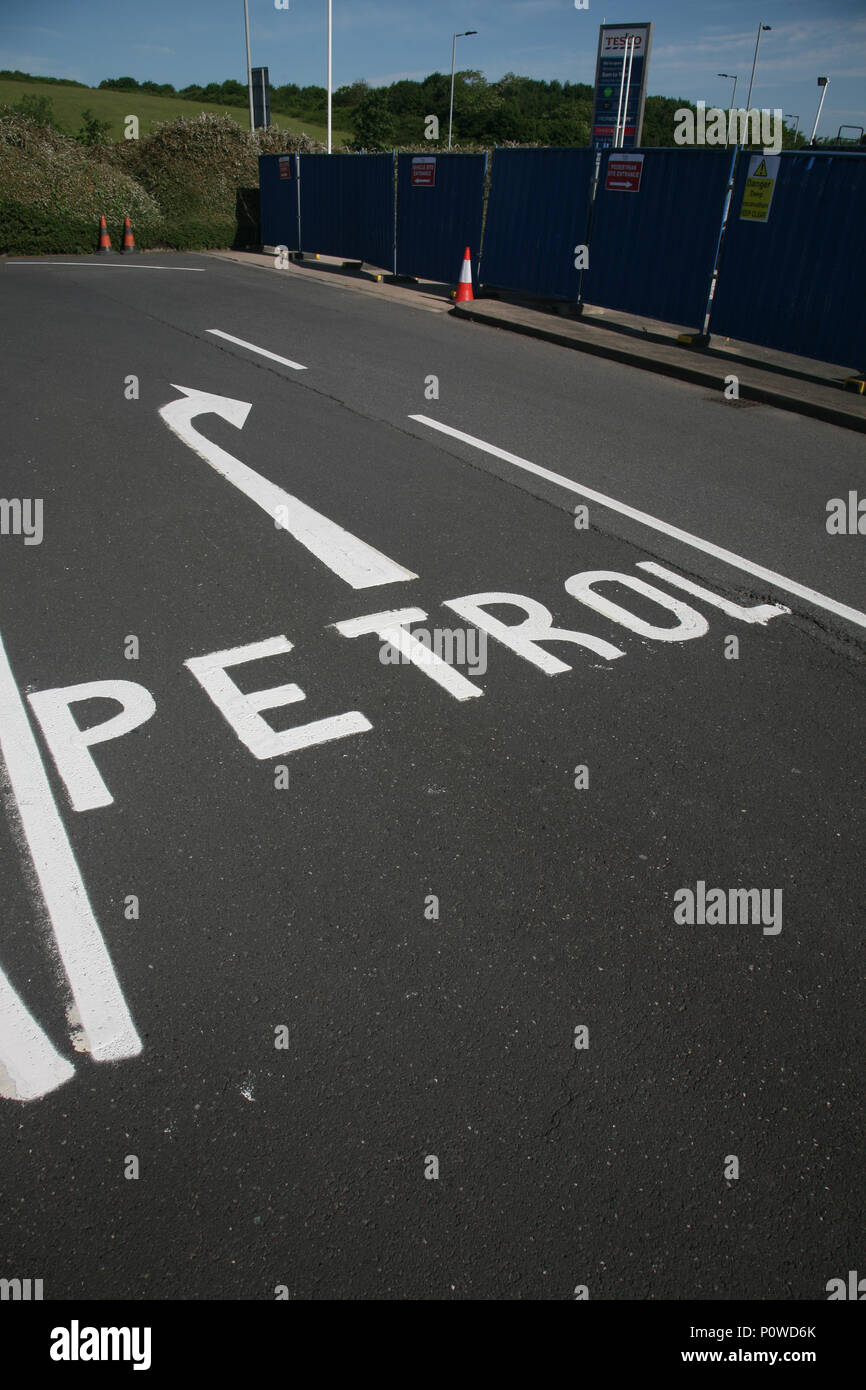 Tesco site at Undergate Rd, Dinnington, Sheffield S25 2PF Stock Photo